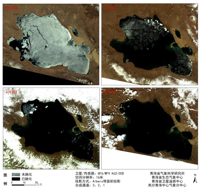 高原“蓝宝石”青海湖湖冰完全融化