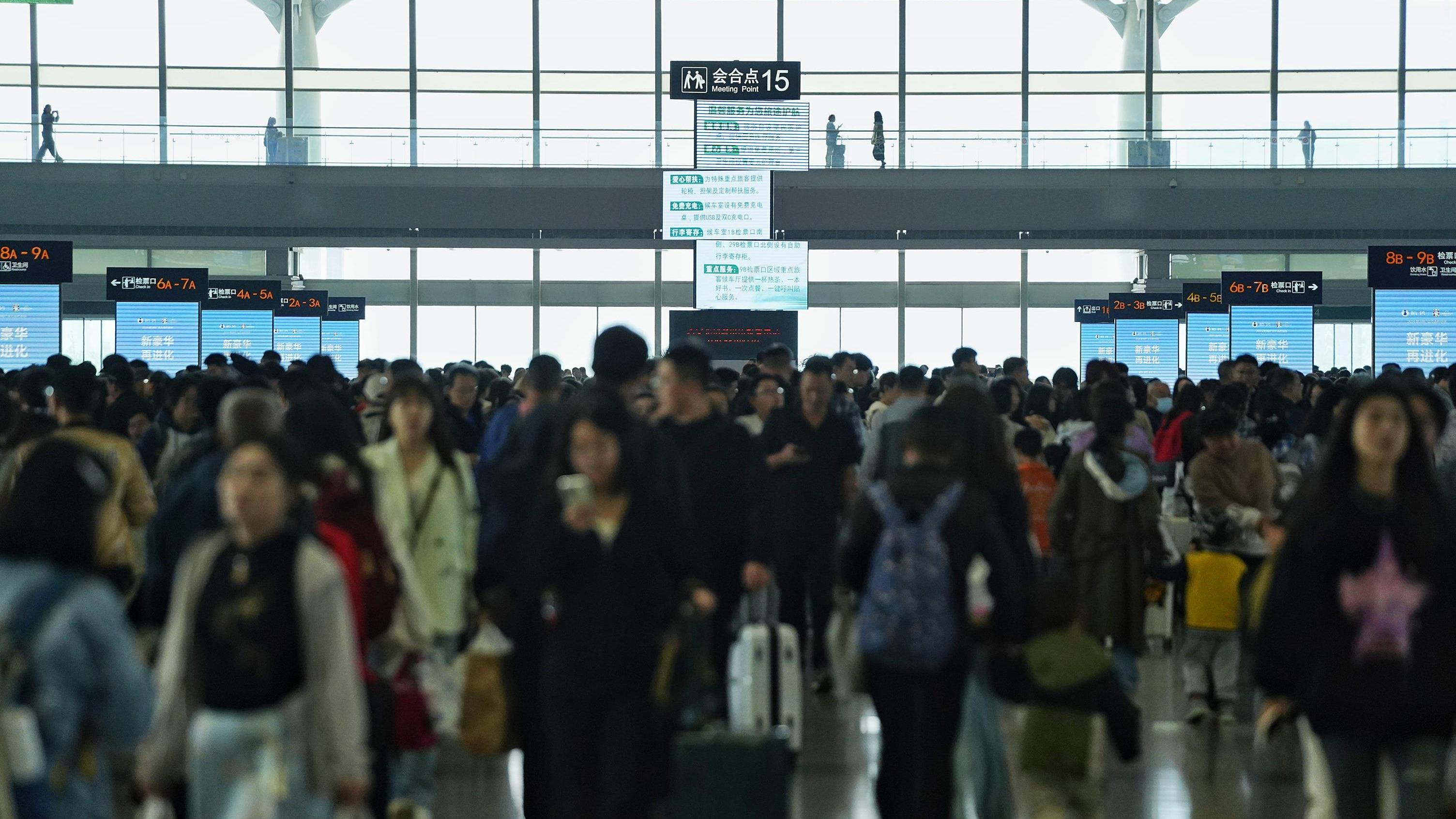 今天全国铁路预计发送旅客1260万人次