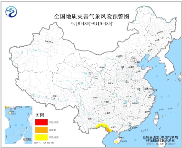 两部门联合发布地质灾害气象风险预警：广西西南部局部地区发生风险高