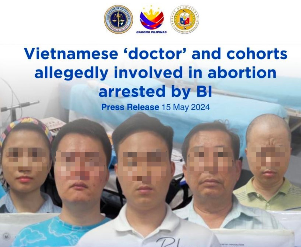 五名外国人涉及堕胎及整容项目被捕