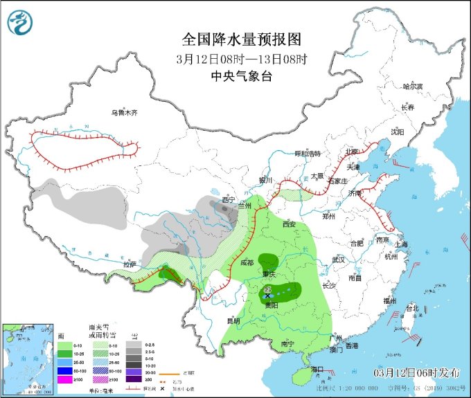 中央气象台：江南华南等地多降雨，新疆等地有雨雪